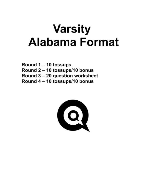 Secured Varsity Alabama Format Questions
