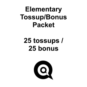 Secured Elementary Competition Questions – Standard Tossup/Bonus Packet