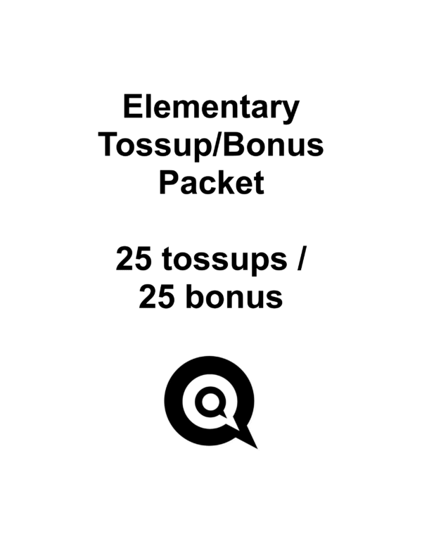 Secured Elementary Competition Questions – Standard Tossup/Bonus Packet