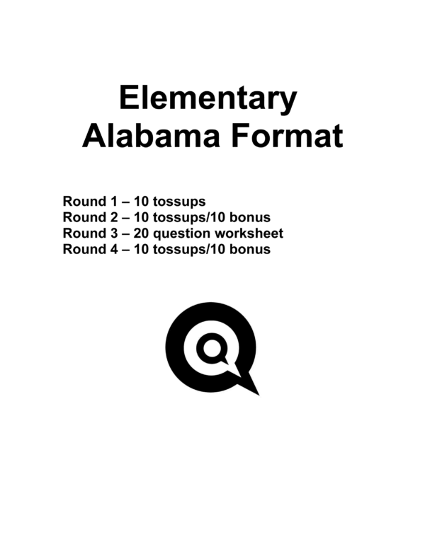 Secured Elementary Alabama Format Questions