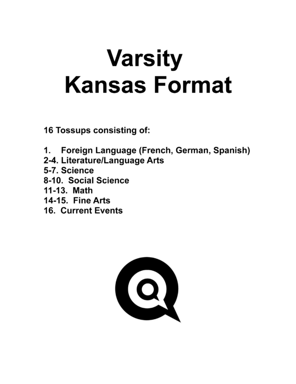 Secured Varsity Kansas Format Questions